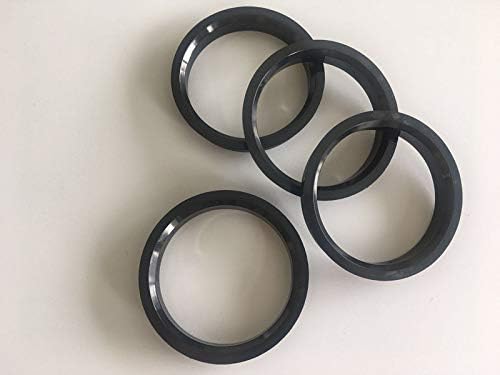 NB-AERO 4 бр. Черен пръстен от полиуглерода от 73 мм (колелце) до 70,1 мм (Ступица) | Централно пръстен Hubcentric
