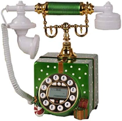 XJJZS Антикварен Телефон, Фиксиран Цифров Ретро Телефон Класически Европейски Ретро-Стационарен Телефон с Висящи Слушалки за