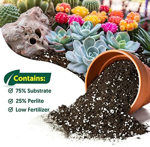 Органична Смес за отглеждане на Сукуленти, Кактуси Sprout N Green, 2 Литра Почва за Стайни растения, за бонсай, Цветя, Зеленчуци,