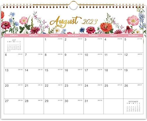 Стенен Календар 2023-2024 - 18 Месечен Календар 2023-2024, юли 2023 - декември 2024, 2023-2024 Календар с юлианской дата, 14,6