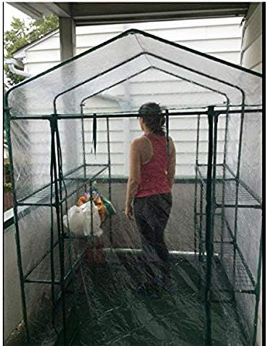 Домашна оранжерия HC-4202 в събирането - Отвътре и отвън с 8 трайни рафтове -Садете растения, разсад, билки или
