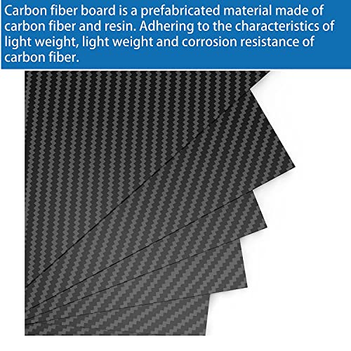 Листове от въглеродни влакна TsukamuX, плоскост От Въглеродни влакна, Карбоновая дъска ( напълно matte кепър 3K) (200 mm x 300 mm x 1 mm 1)