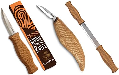 Нож BeaverCraft Sloyd C4 3,14 За Дърворезба Нож Sloyd C8 за Рендосване Детайли За Резба по Дърво Отварачка