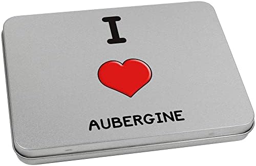 метална Лидице кутия за съхранение на оса 'I Love Aubergine' 170 мм (TT00187161)