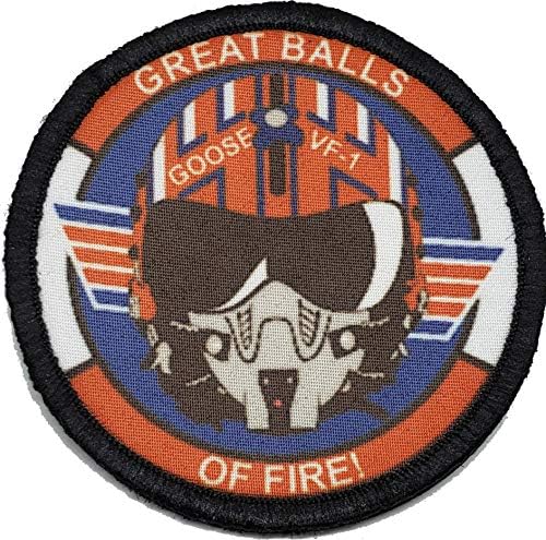 Нашивка морала на Гъши шлем Великите огнени топки. Перфектно за вашия тактическо военно оборудване, раница, бейзболни