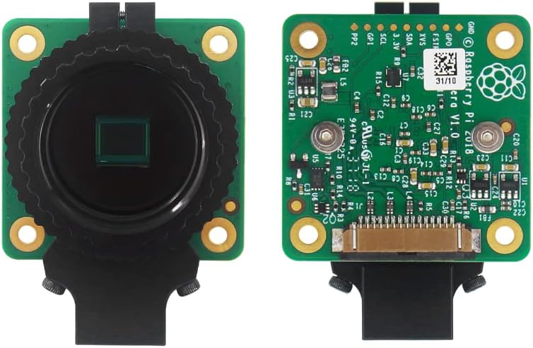 [OEM Аксесоари] Модул фотоапарат 12,3-Мегапикселов сензор IMX477 с Регулируемо фокусно разстояние 6 мм CS 16 мм C-Форма на обектив за Raspberry Pi 4B/3Б + [Смяна] (Цвят: вариант 7)