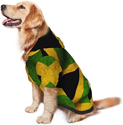 Стария Флаг Ямайка Дрехи За домашни кучета Средни и Големи размери Hoody с качулка За домашни любимци Модели Four Seasons Hoody Love Dog