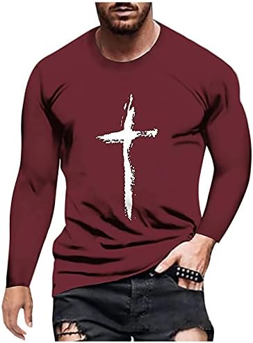 Тениски XXBR Soldier с дълъг ръкав за мъже, Есенна 3D Новост, Градинска Вяра, Разпечатки на Исус с кръста, Спортни