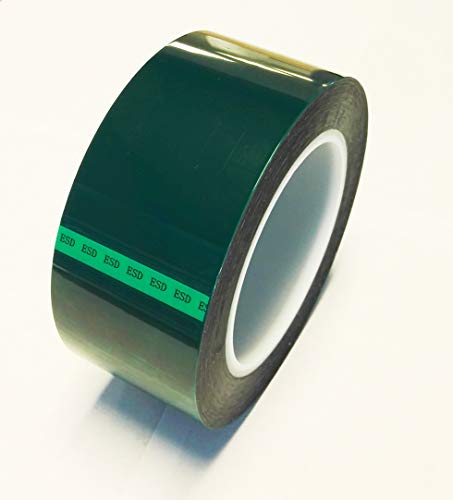 Электростатическая лента Bertech, 125 мм x 72 Ярд, Зелена, Полиестерен филм с силиконово лепило