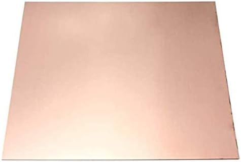 NIANXINN Меден лист, 1 мм 100 мм x 600 мм, От метал Отрязва Първични листа (Размер: 1 мм * 200 мм * 600 мм)