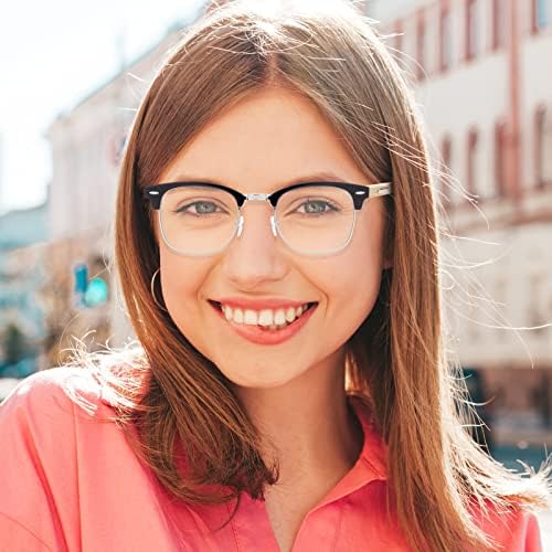Soarea Бамбукови Многофокусные Очила за Четене за Мъжете Жените с Квадратни Прогресивни Лещи Без Очила За Четене