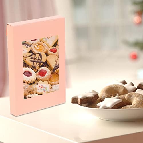 PRETYZOOM Подаръци за Коледа 10 бр. Кутии за бисквити с Прозорец Малък Калъф За Торта Кутии За Кифли Калъф за Хлебни