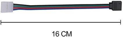 Toxz начало стоки за 4-Пинов Конектор за свързване на платката за RGB 5050 3528 led ленти, 10 БР 10 мм, PVC Пластмаса,