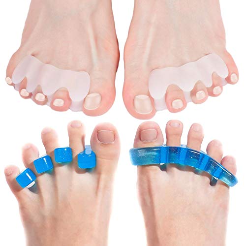 Анатомични разделители пръстите на краката и Набор от разделители за пръстите на краката със Син гел | Коректор за палеца