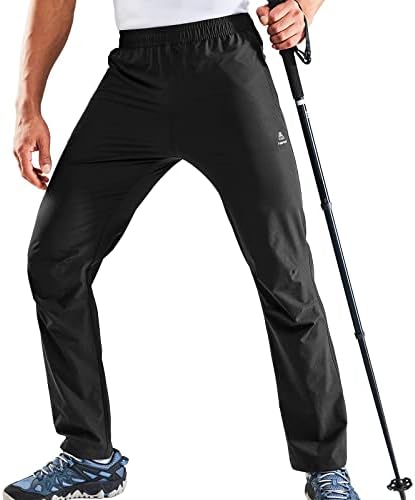Мъжки леки панталони-участък Haimont за разходка, Улични бързо съхнещи Найлонови панталони с джобове с цип, UPF50