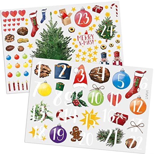Адвент–календар с ръцете си: Красив Поделочный Адвент-календар на 2022 година с 24 Хартиени торби за предложения
