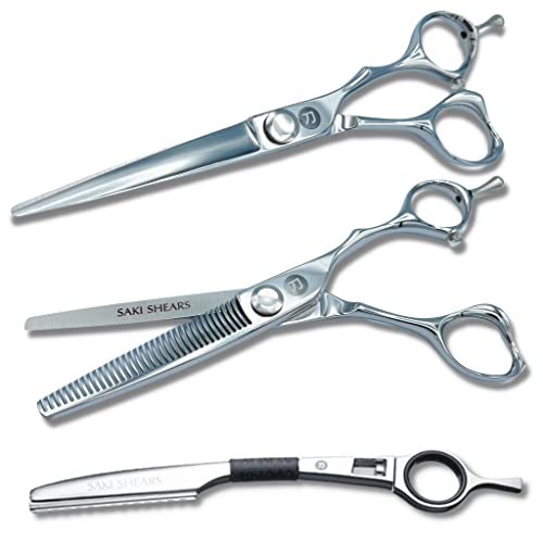 Ножица за подстригване на коса Saki Majime 6 Инча Комплект ножици за подстригване включва ножици за подстригване, филировочные