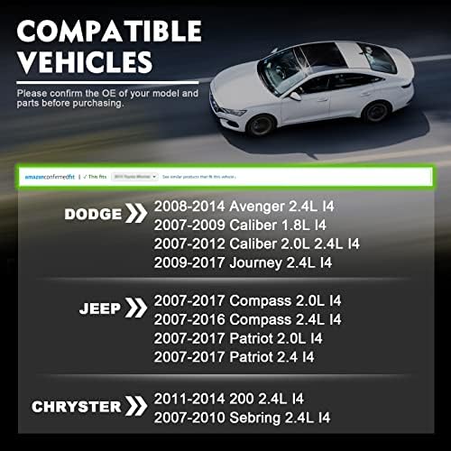 Електронен корпус на педала на газта - Съвместим с Chrysler 200 2.0 и 2.4, Sebring, Jeep & Dodge - Avenger, Caliber, Journey, Compass и Patriot Заменя 04891735AC, 977025, 4891735AD