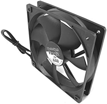 AAB Cooling Black Silent Fan 12 - Тих и ефективен 120-мм вентилатор с 4 Антивибрационными наслоявания, Охлаждащ