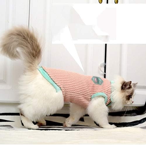 TWDYC Облекло за котки за Зимни Топли Меки Костюми за котки Топли Костюми за котки Пуловер Облекло за Коте (Размер: