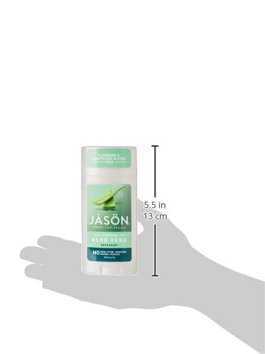 Дезодорант-стик Jason без алуминий, Успокояващо Алое Вера, 2,5 грама (Опаковка може да варира)