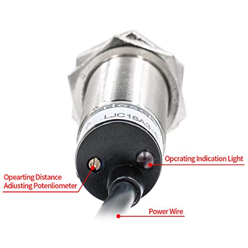 Капацитивен сензор за близост Heschen M18 Преминете защитен вид LJC18A3-5-К/EZ Откриване на 1-5 мм 90-250 В