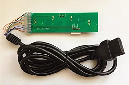Samrad Neogeo X Arcade Stick за връзка на 15-контакт кабел Upgade Kit A1 (Черен)