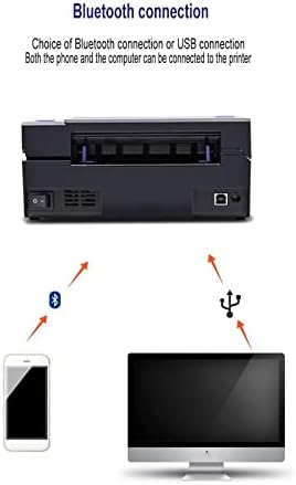 Термопринтер MJWDP 108 мм принтер за етикети термотрансферен подходящ за експресна логистика