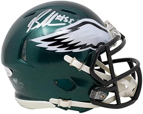 Брендън Греъм подписа Реплика на каската Philadelphia Eagles Mini Speed Реплика JSA ITP - Каски NFL с автограф