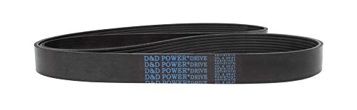 Преносимото колан D&D PowerDrive 6PK1235 CRP Industries, Гума, 6