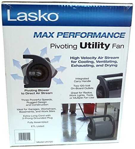 Отточна тръба на шарнирна връзка универсален вентилатор Lasko максимална производителност, модел U15720