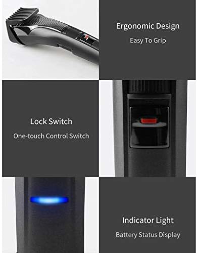 XWWDP Електрически Тример за Мъже USB Безжични Акумулаторни Машинки За Подстригване на Коса Фризьорски салон Професионална Електрическа Самобръсначка за Коса (Цвят: B