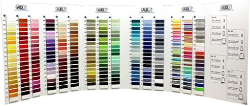 Цветна карта памучен конец Aurifil Neli ~ 270 цветове ~ Действителната тема на картичка, за да можете да видите точни цветове