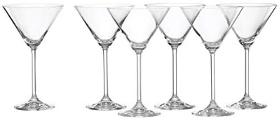 Комплект чаши за мартини Lenox Tuscany Classics Купя 4, получавате 6, Брой 6 (опаковка от 1), Прозрачен