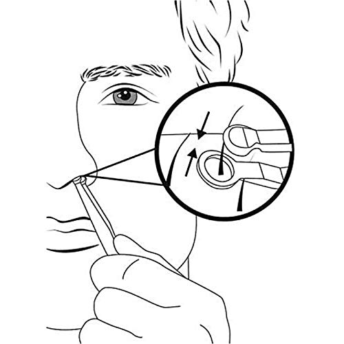 Универсални Пинсети за Подстригване на космите на носа от Неръждаема Стомана, Водоустойчив Многофункционален Пинсети за Подстригване на космите на носа-за мъже и