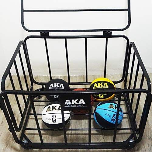 Количка за оборудване на спортни топки AKA | За съхранение на топки за футбол, Волейбол, мини-футбол | Органайзер