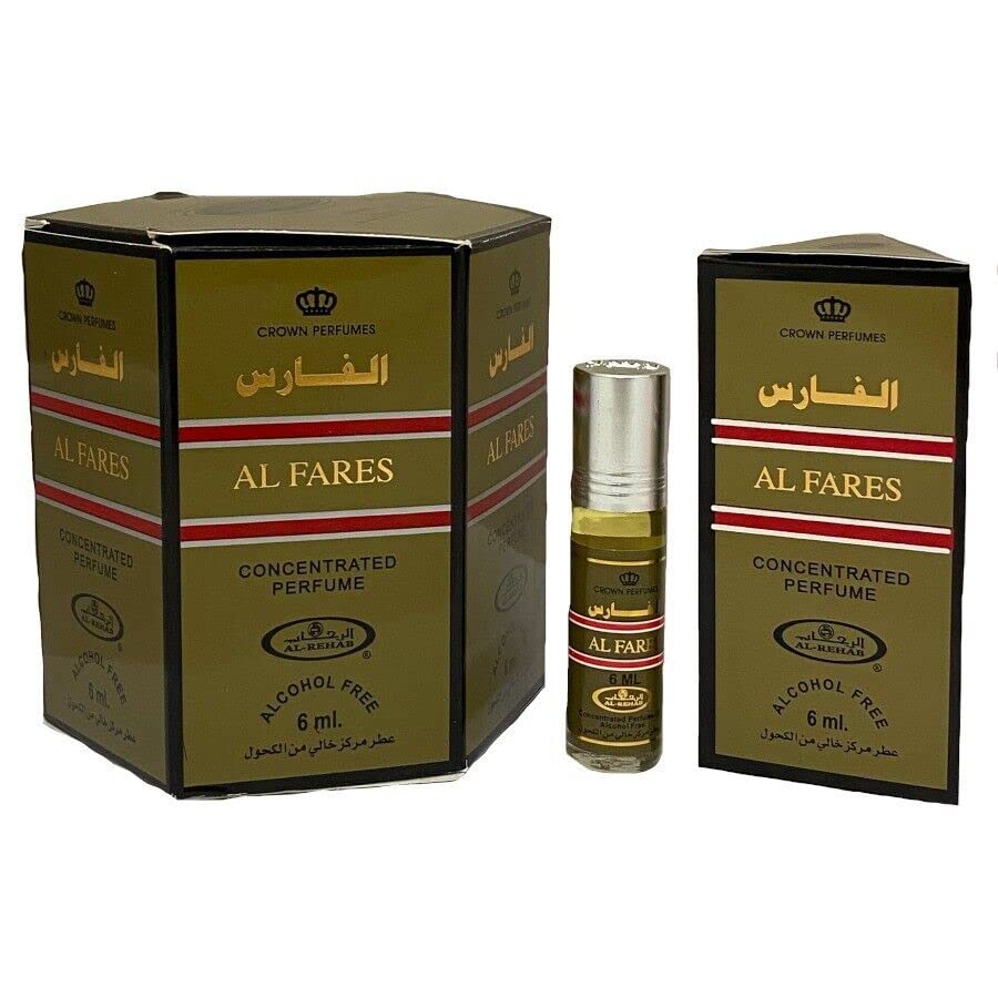 Устойчиви на парфюми AL-Rehab Al Fares Attar без алохола 6 мл. Опаковка от 12