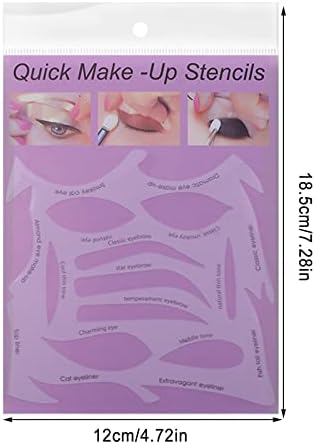 npkgvia Eye Makeup Aid Card Хартиена Подложка Шаблон Карта Сенки за очи очна линия за Вежди Многофункционална