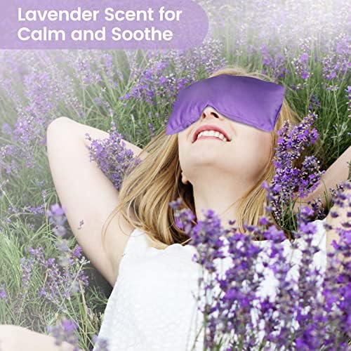 Възглавници за очите SuzziPad с лавандула за релакс с Ароматерапия, Утяжеляющая Маска за очи за сън, Медитация, Горещ и