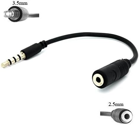 Адаптер за слушалки 2,5 мм жак за слушалки 3.5 мм конектор за слушалки конектор за слушалки Поддържа микрофон високоговорител