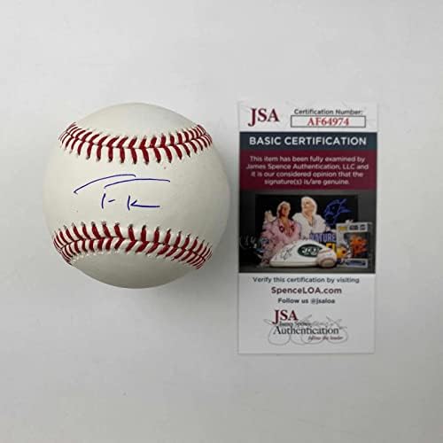 С автограф / Подпис Треа Търнър Роулингса, Официален Представител на Мейджър лийг Бейзбол JSA COA - Бейзболни топки с Автографи