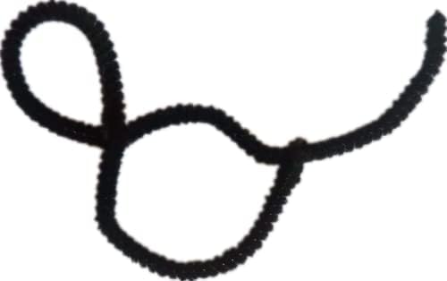 Черни Почистващи тръби-200 Парчета от Стъбла от Шенилна за художествени декорации DIY Creative Занаятите (6 мм x 12 инча)