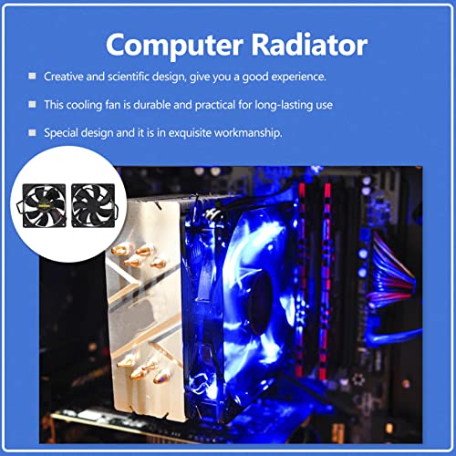 Mobestech Pc PC 2 бр. Сменяеми Компютърен Охладител за Майнинга Радиатори, Мивки Dual Fan Двоен Корпус от Охлаждащ Радиатор