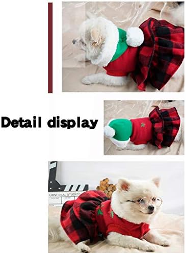 iCJJL Ризи за домашни любимци с Коледна Тематика, Прикрит с Снежинками, Топли Блузи за Кучета