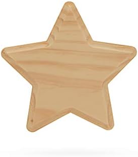 Незаконченная Неокрашенная Дървена Табела във формата на Звезда САМ Неокрашенное Занаят 6 Инча