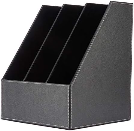 Cortex Три реда и четири реда на притежателите на файлове Настолна кутия за съхранение на данни във формат А4 bookshelf Кафяв, черен (Цвят: A1, размер: четири реда)