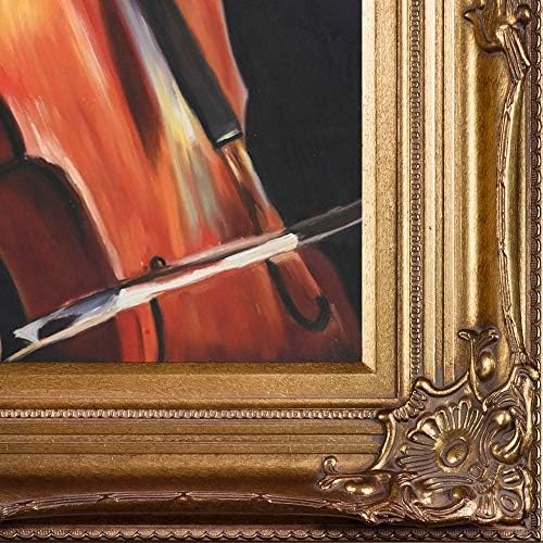 Оверстокарт Репродукция масло виолончелиста Оригиналната картина на Амедео Модилиани в рамка, рамка от епохата на