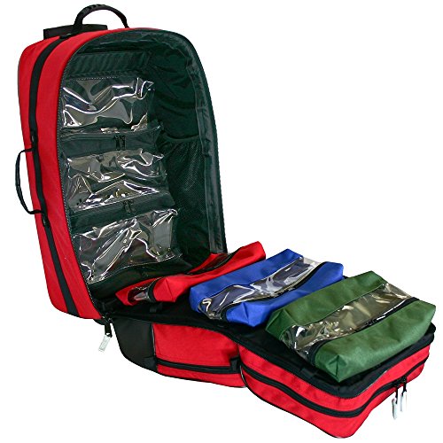 Кислороден чанта Желязо Duck 32475-R Ultra ALS количка, със Здрави колела и Плъзгаща се дръжка за багаж, Найлон, Червен