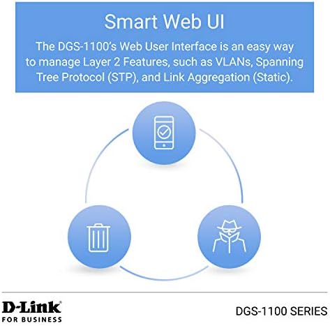 Комутатор D-Link Ethernet PoE, 8-портов Интелигентен Сайтът се поддържа с подкрепата на 64 W PoE, Икономичен мрежа gigabit ethernet
