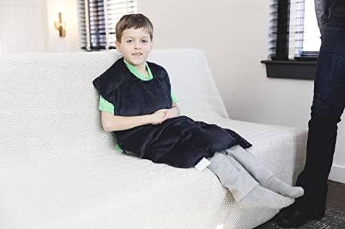 Производствени предприятия Sommerfly, утяжеленное одеяло за почивка, велур в тъмно синьо, XS